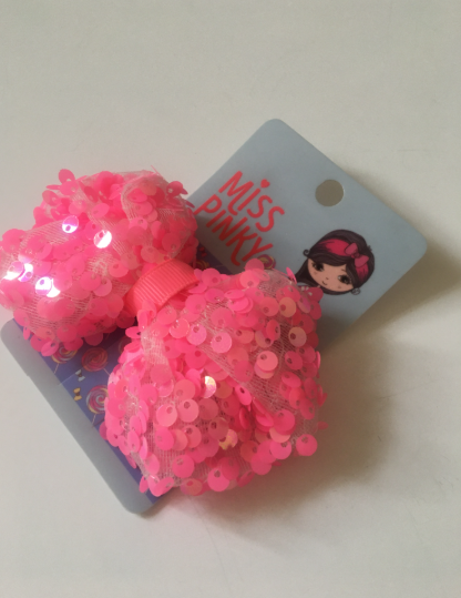 Spona do vlasů mašle Miss Pinky