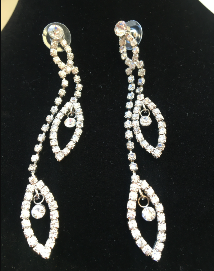 Fashion Jewelry náušnice dlouhé štrasové 4-jp482