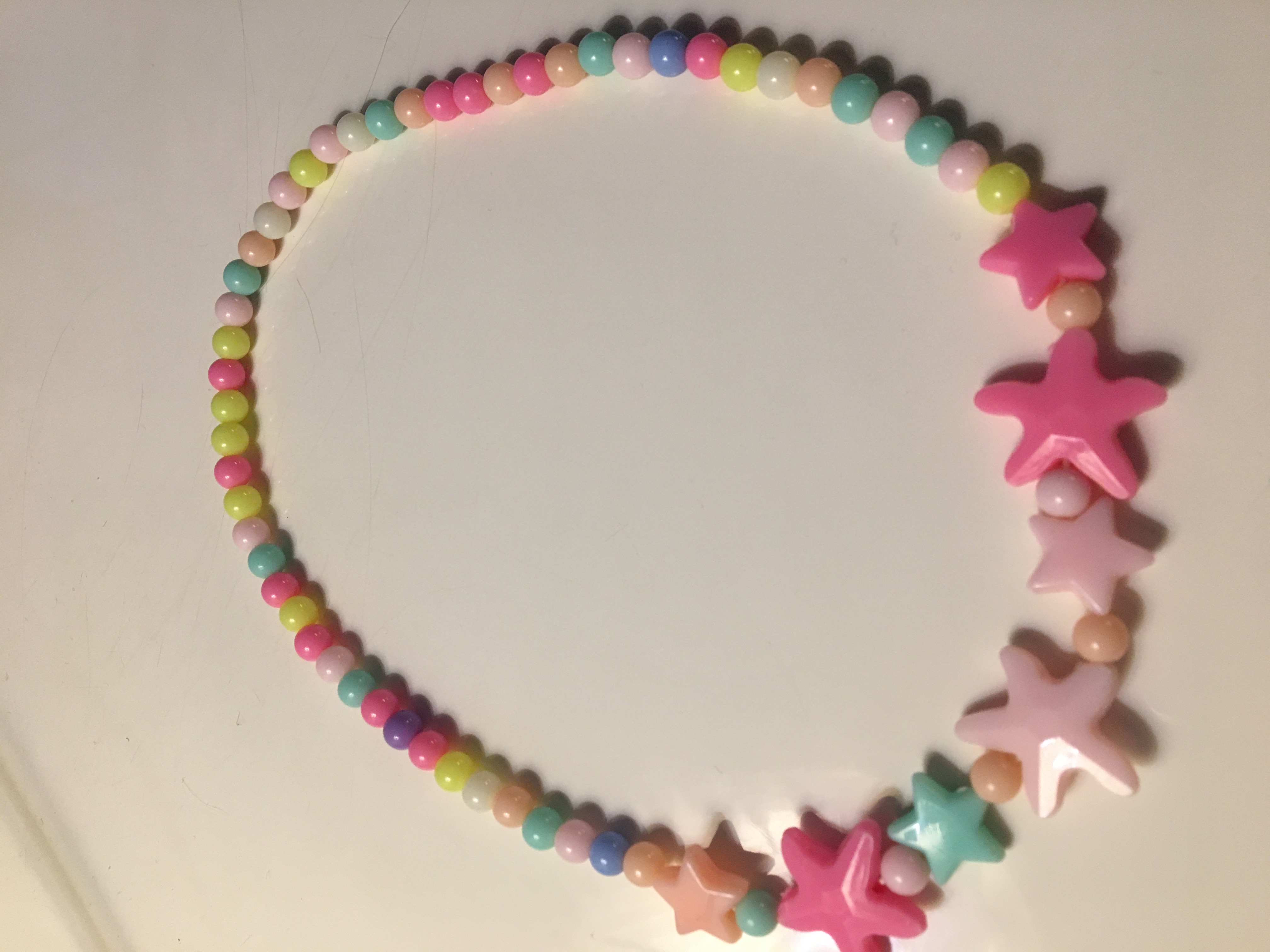 Náhrdelník dětský Hvězdy růžové