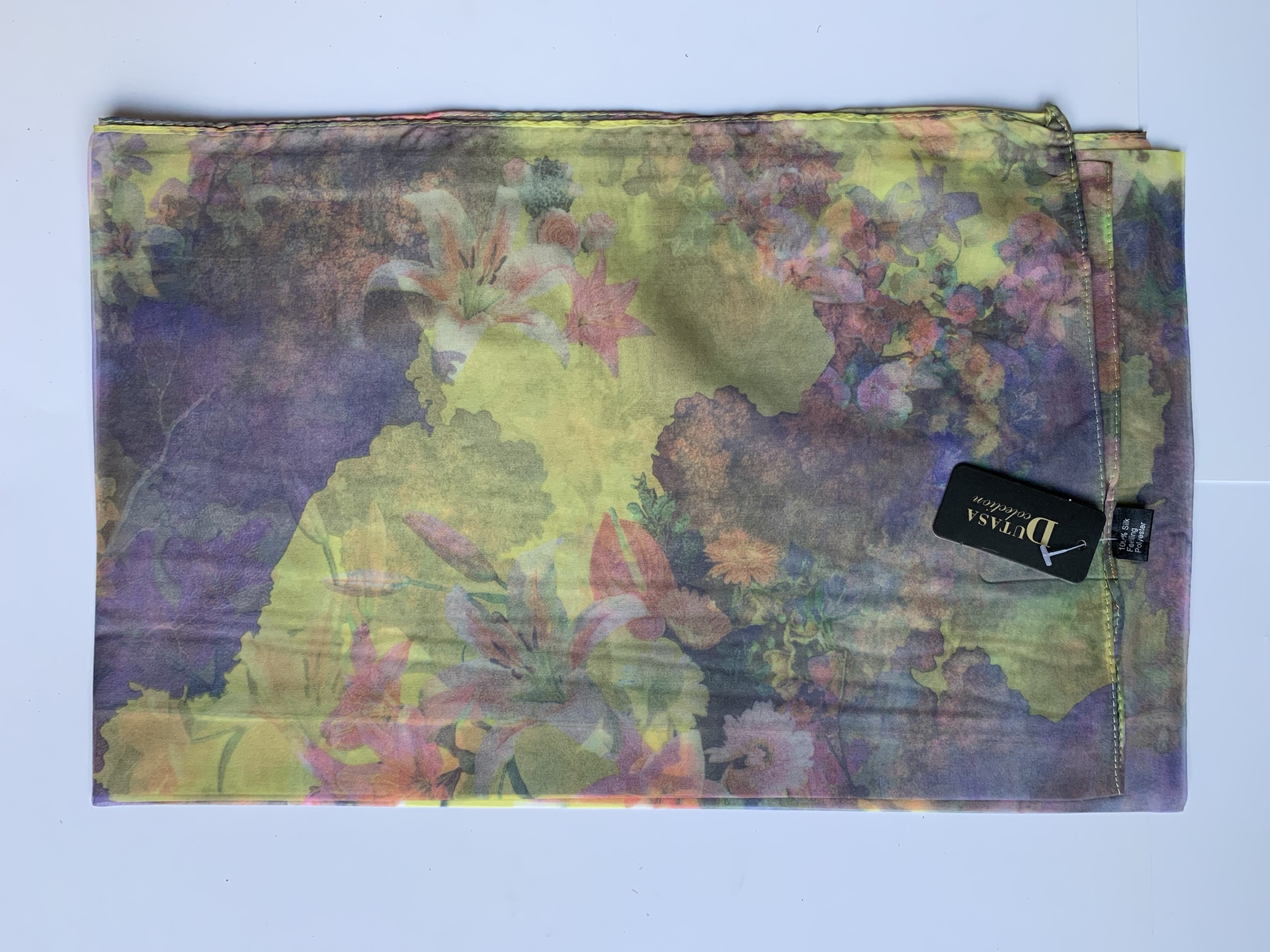 Šátek tunel Dutasa šedo-žlutá