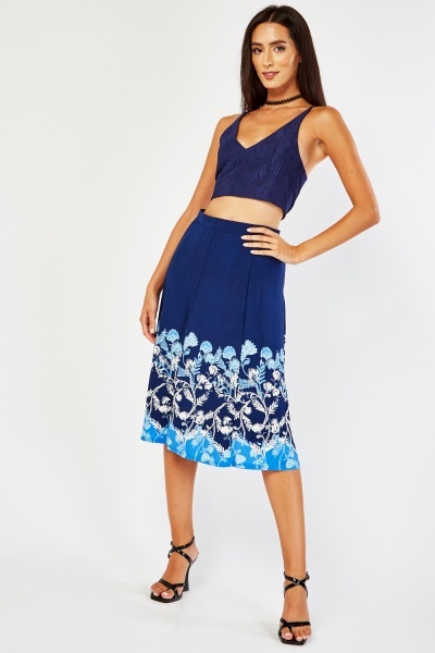 Sukně Chances R modrá se vzorem vel. L