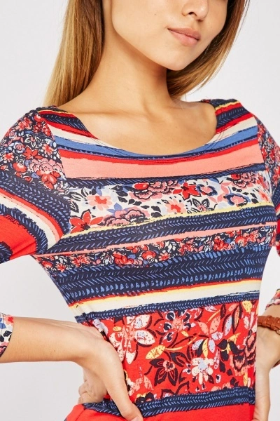 Šaty Floral Bodycon Dress vel. 38