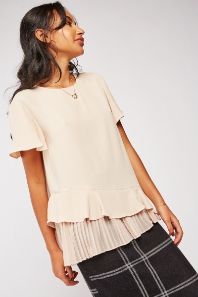 Halenka Cream&Rouge béžová vel. XS