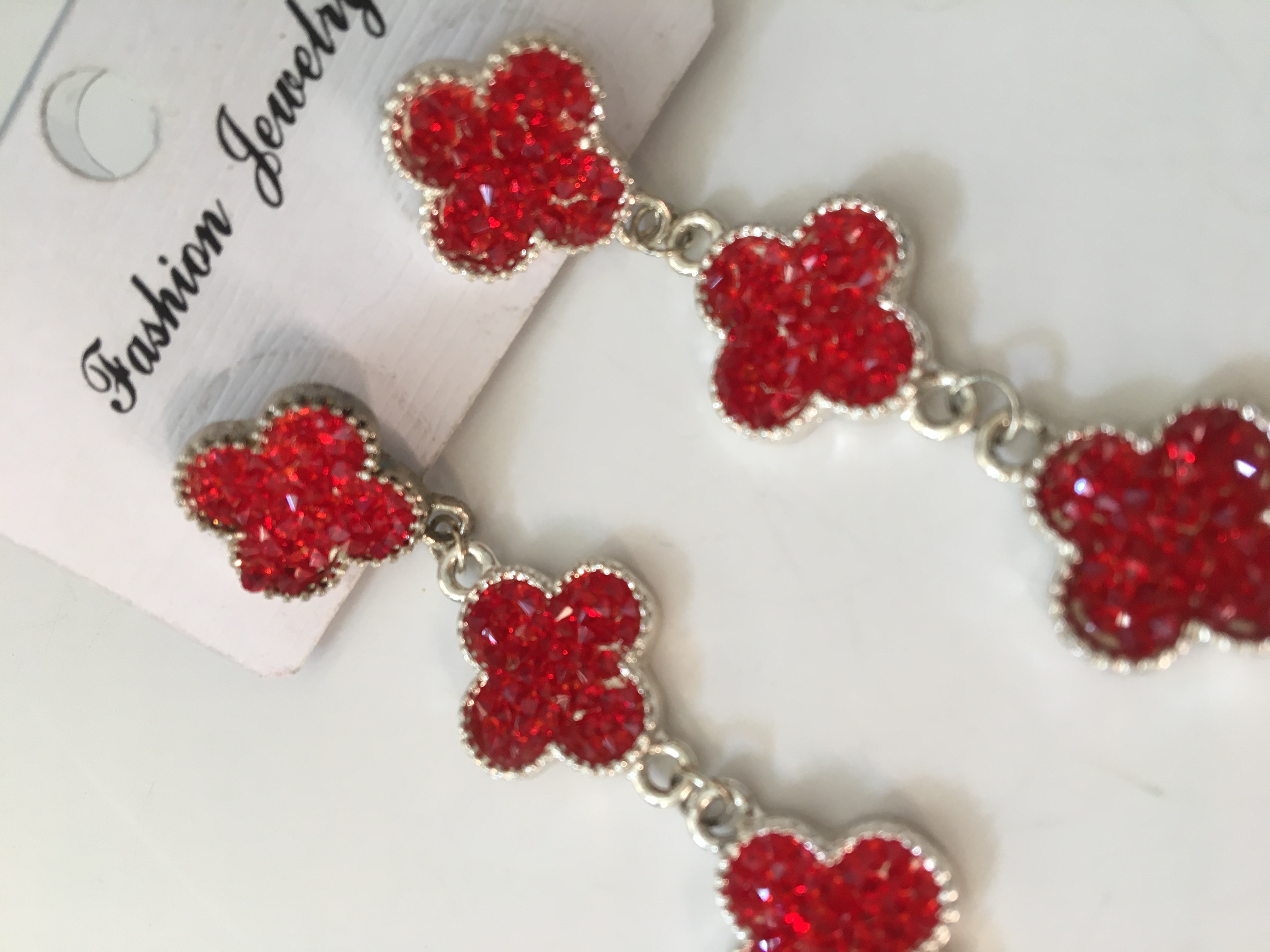 Fashion Jewelry náušnice červené 4-b032