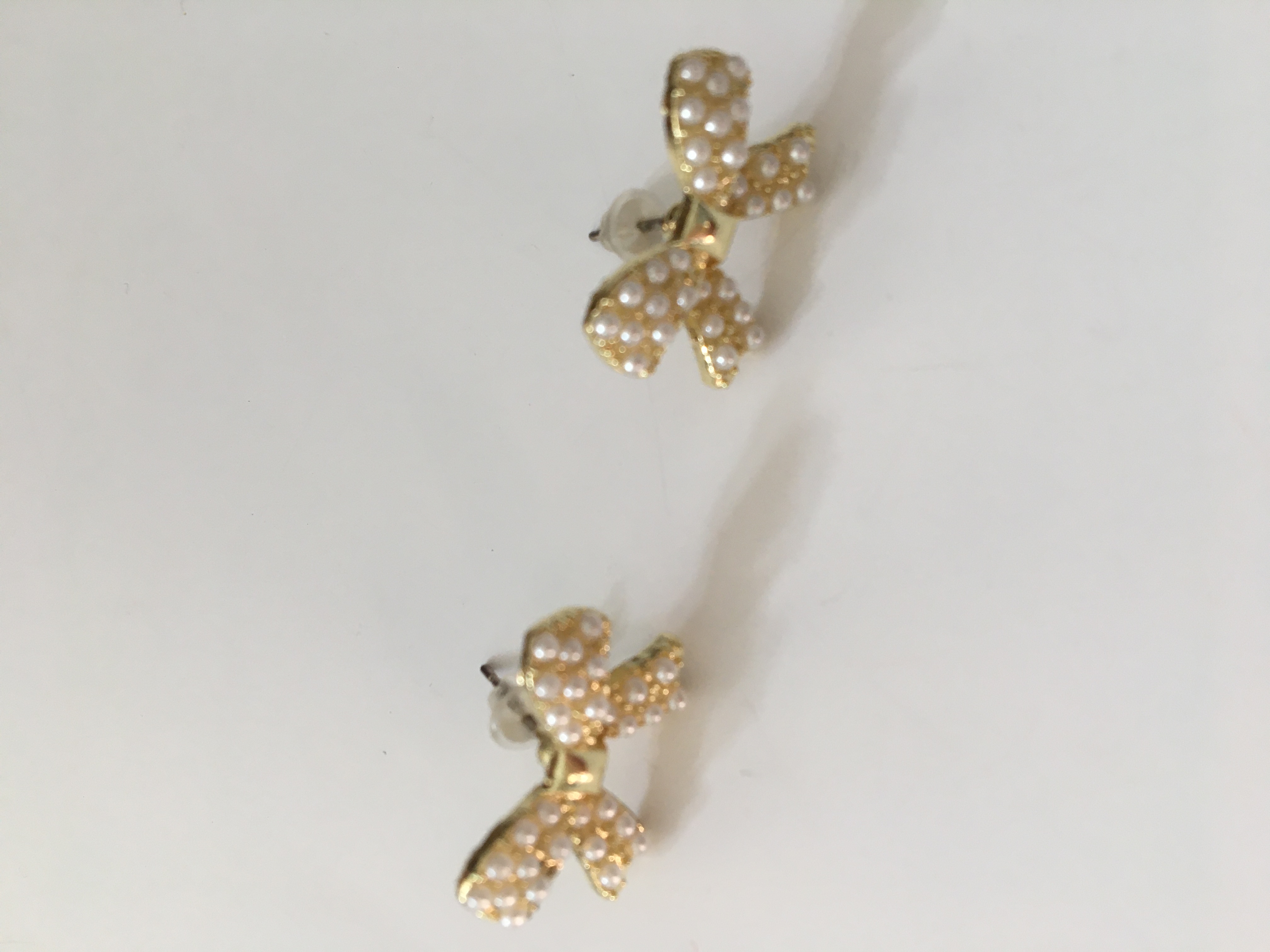 Fashion Jewelry náušnice mašle s perlami 4-df522