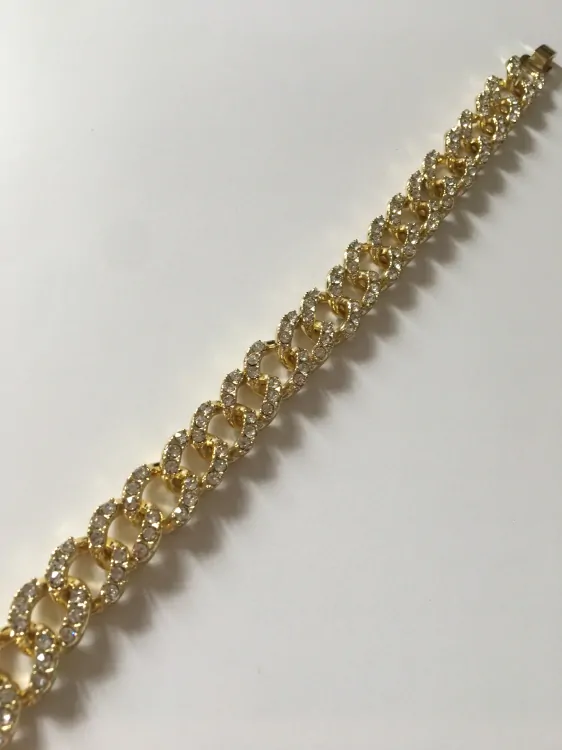 Fashion Jewelry náramek řetízkový s kamínky 2-bn064