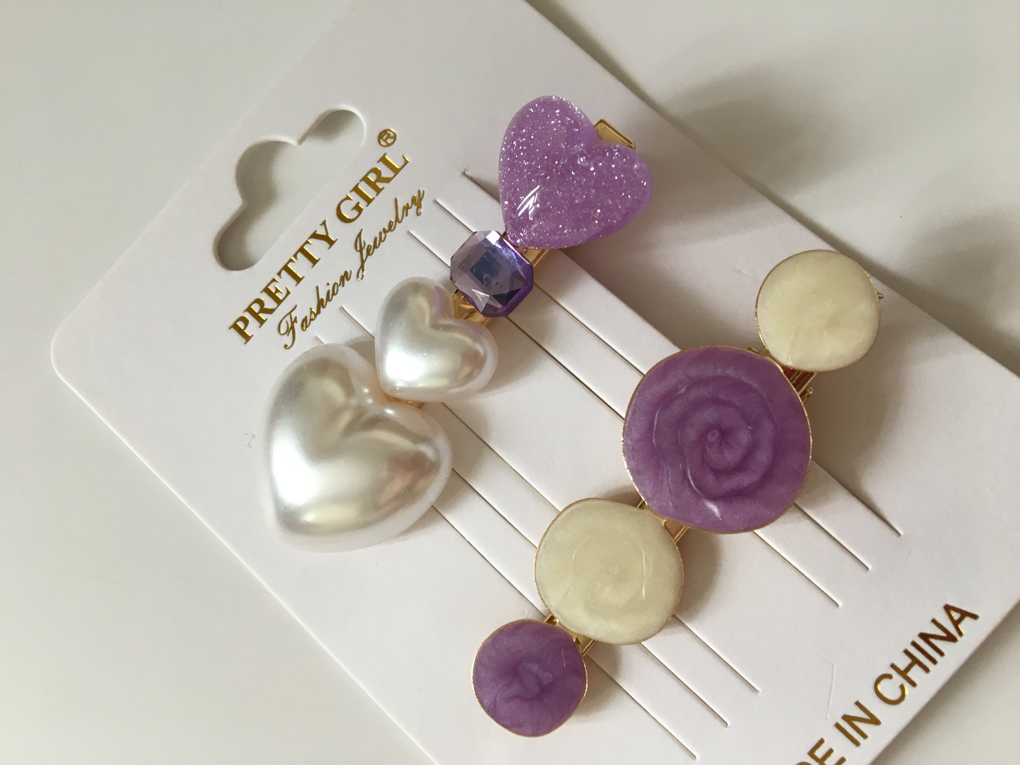 Sponky do vlasů 2 ks fialové