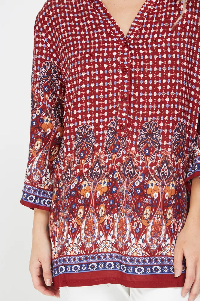 Tunika Blu Deise Fashion rudá vel. S/M