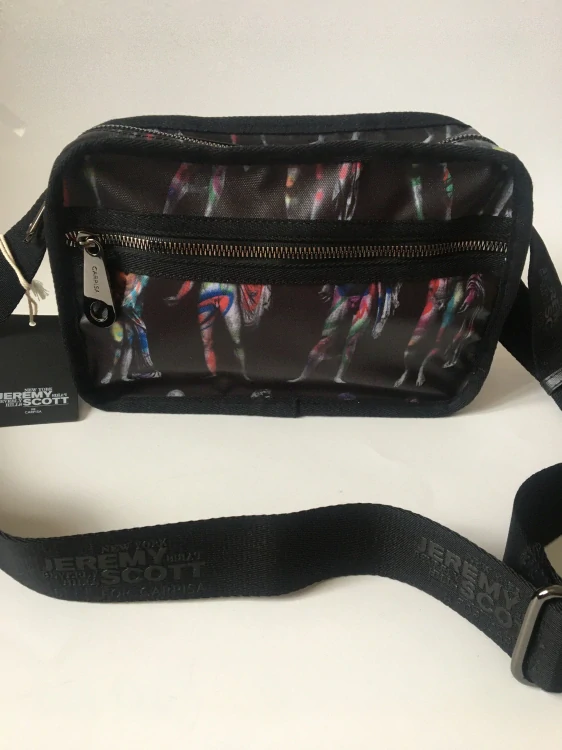 Kabelka Jeremy Scott černá s obrázky