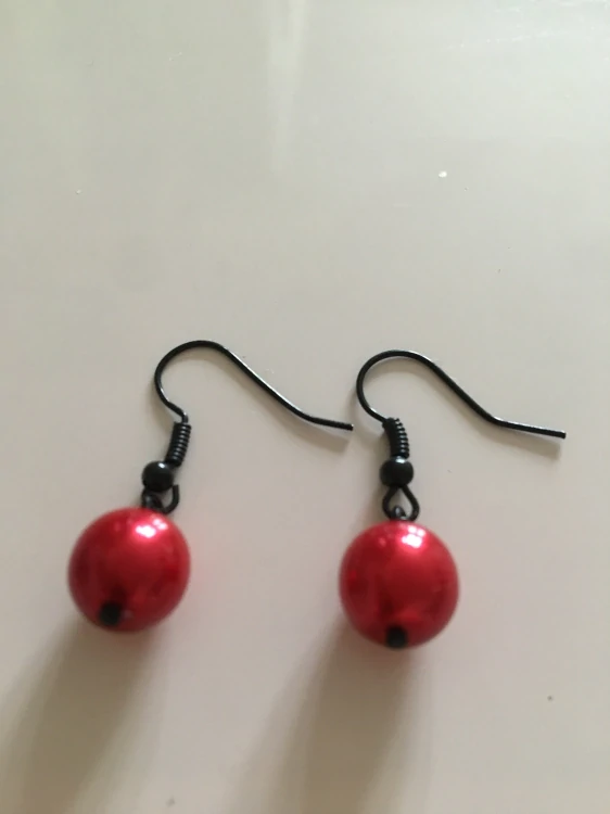 Fashion Jewelry náušnice perla červená P-4802-0012