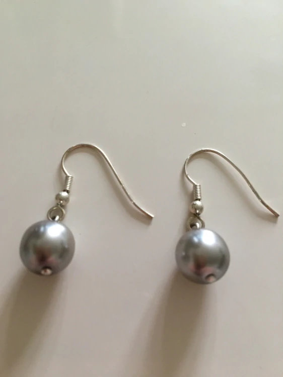Fashion Jewelry náušnice perla světle šedá P-4802-0012