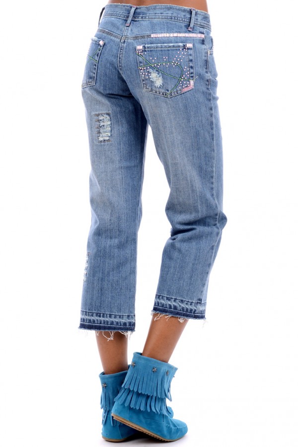 Džíny Miss Posh 3/4 modré vel. 36