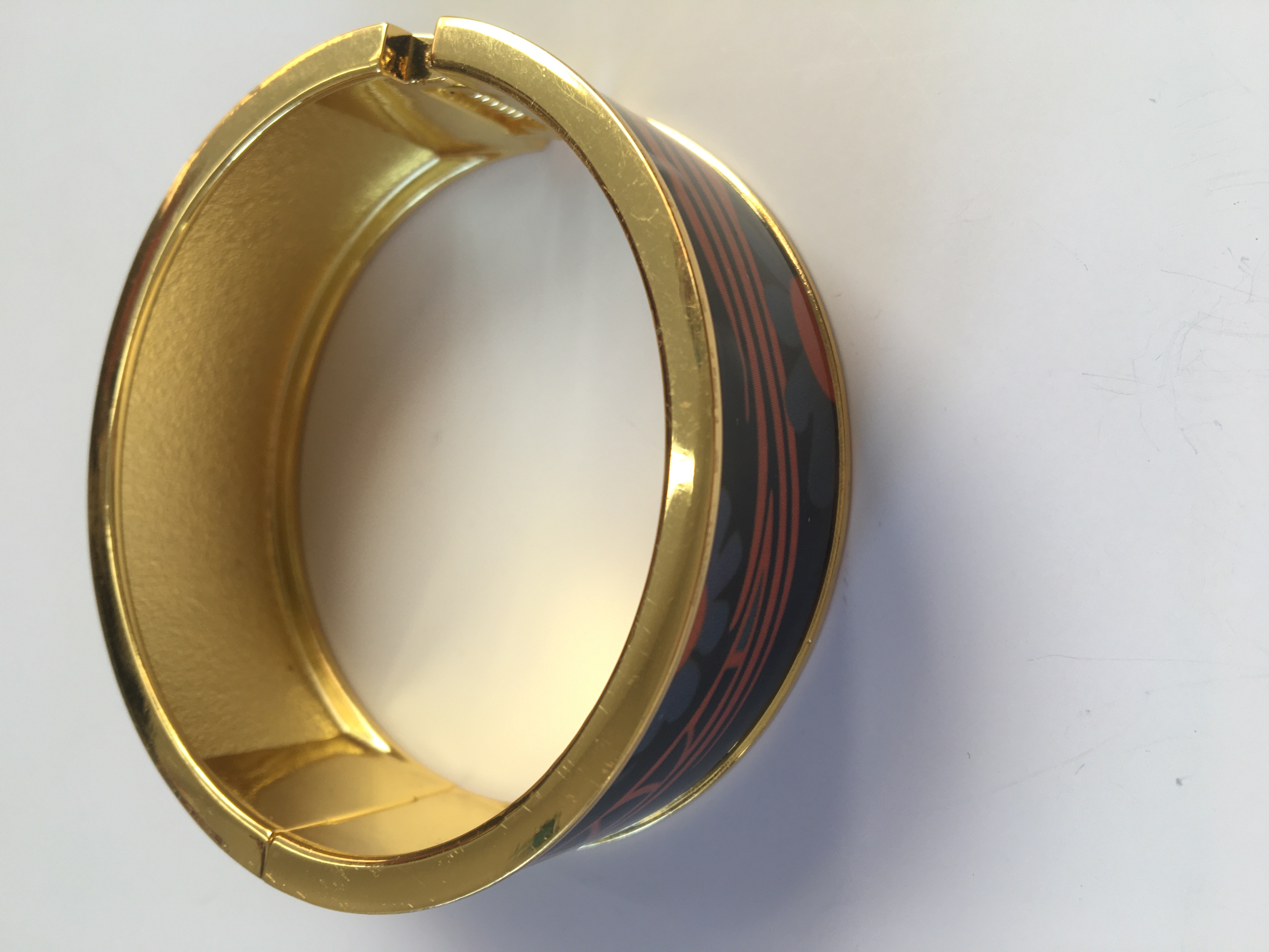 Fashion Jewelry náramek šedo-oranžový kov 2-b145