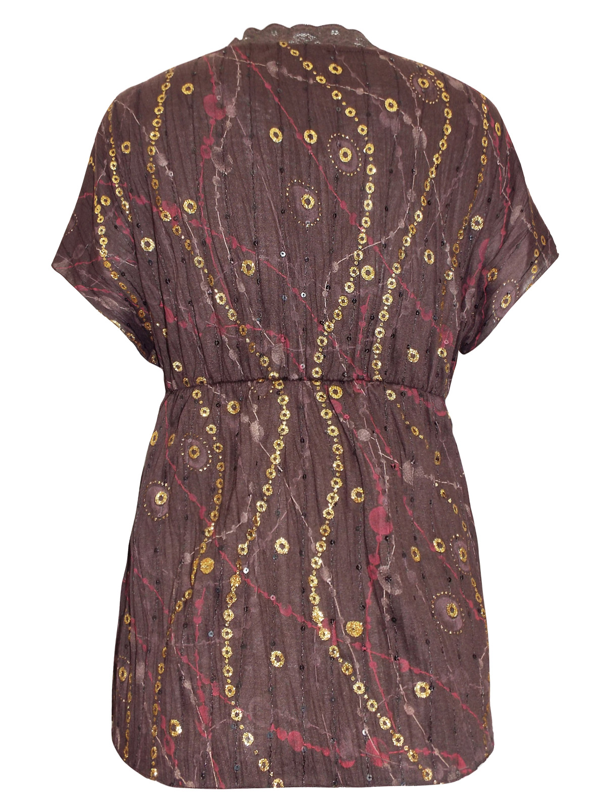 Halenka Text England hnědá se zlatým různé velikosti