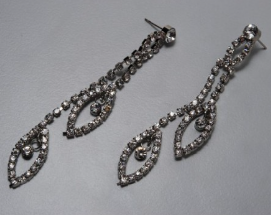 Fashion Jewelry náušnice dlouhé štrasové 4-jp482