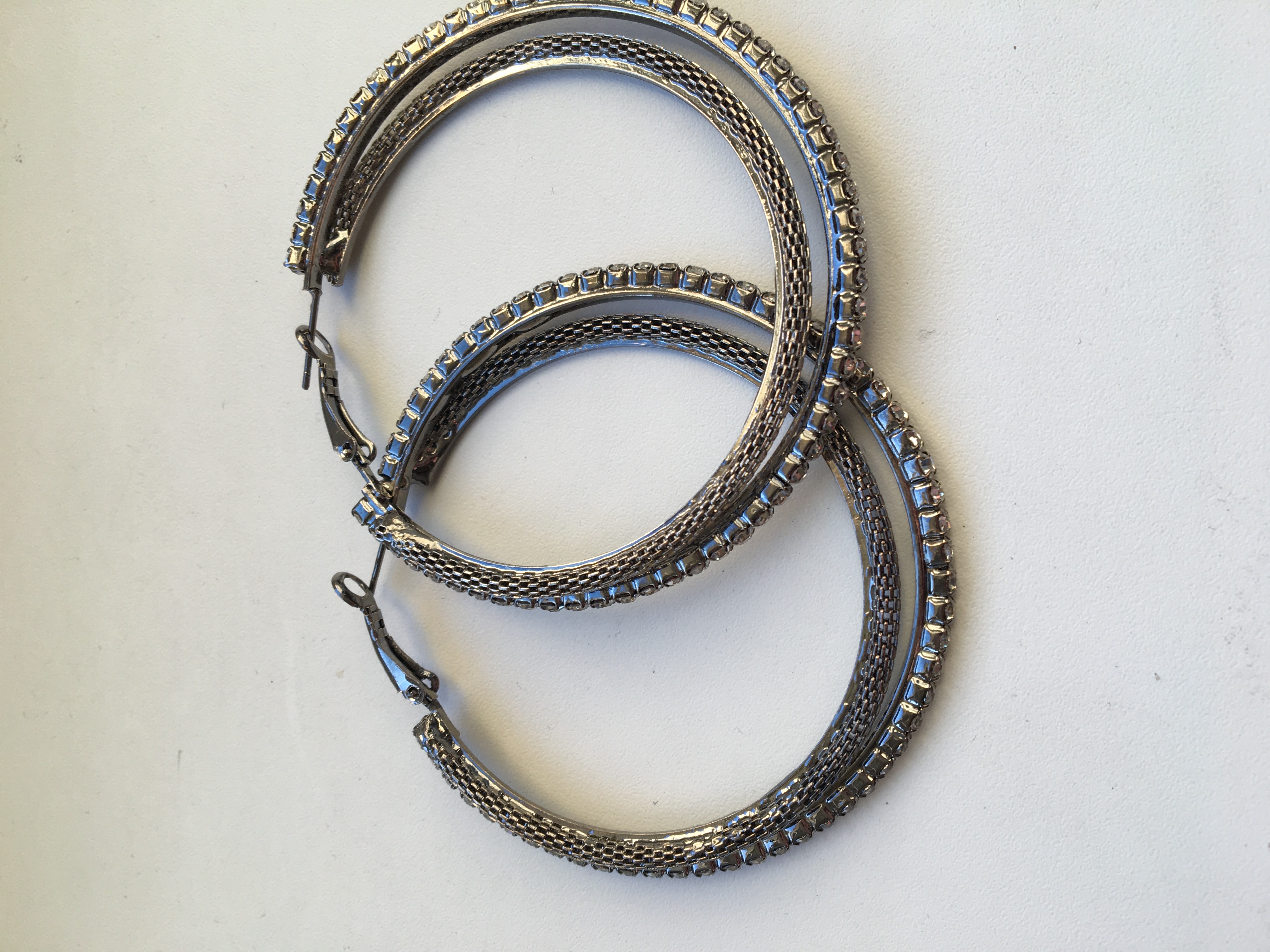 Fashion Jewelry náušnice kruhové se štrasy 4-gh508