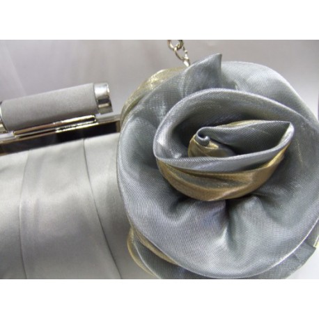 Kabelka společenská šedá