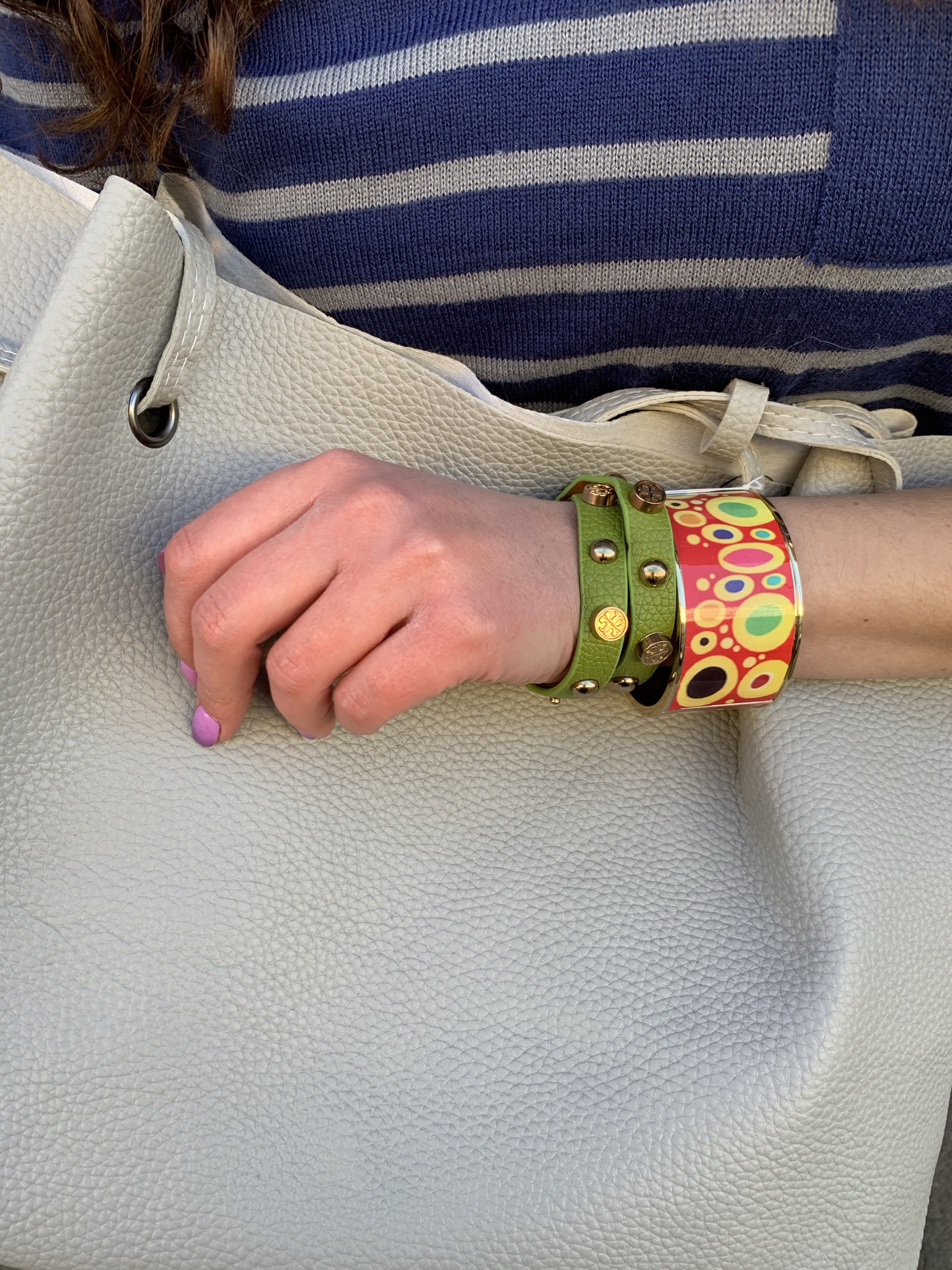 Kabelka Grey šedá velká 