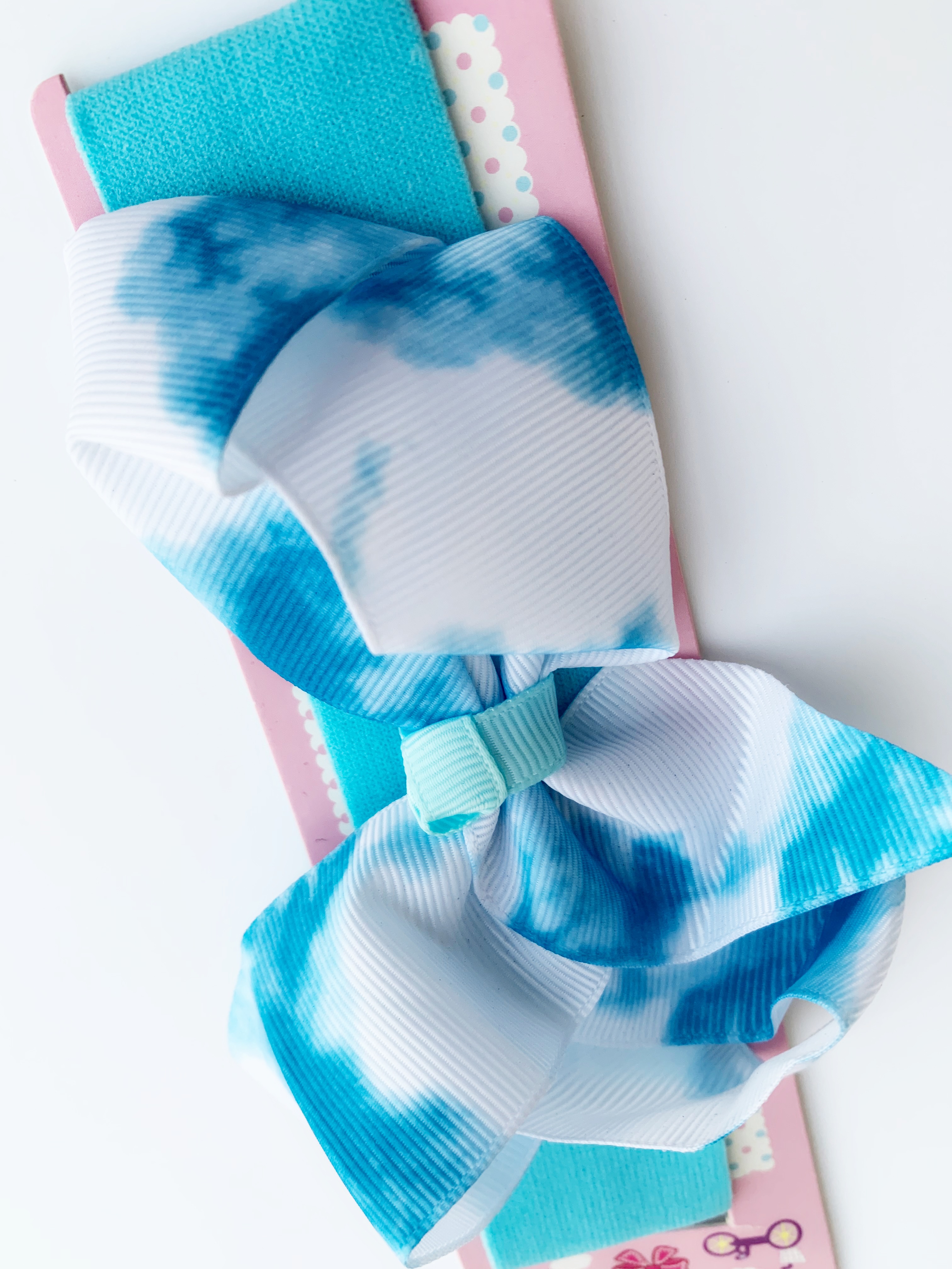 Dětská elastická čelenka modrá