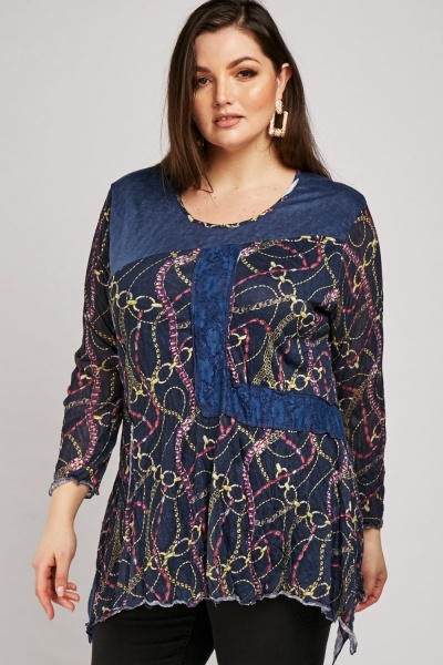 Halenka F.D. Joseph Plus modrá vel. XXL