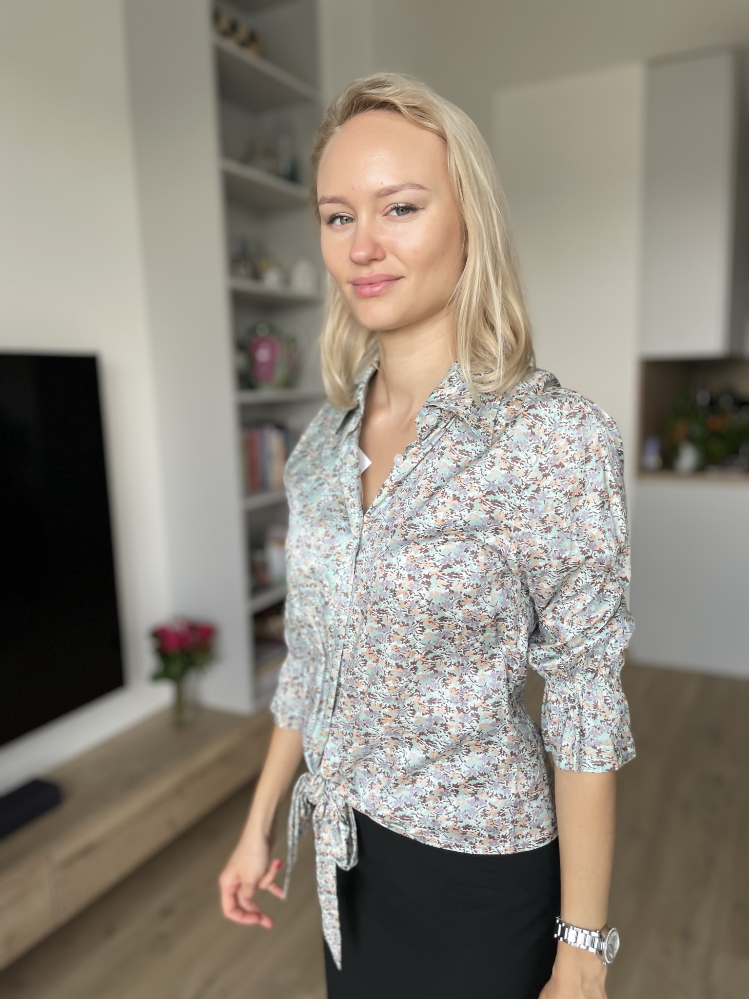 Halenka Tiny Flowers olivová vel. 38, 44