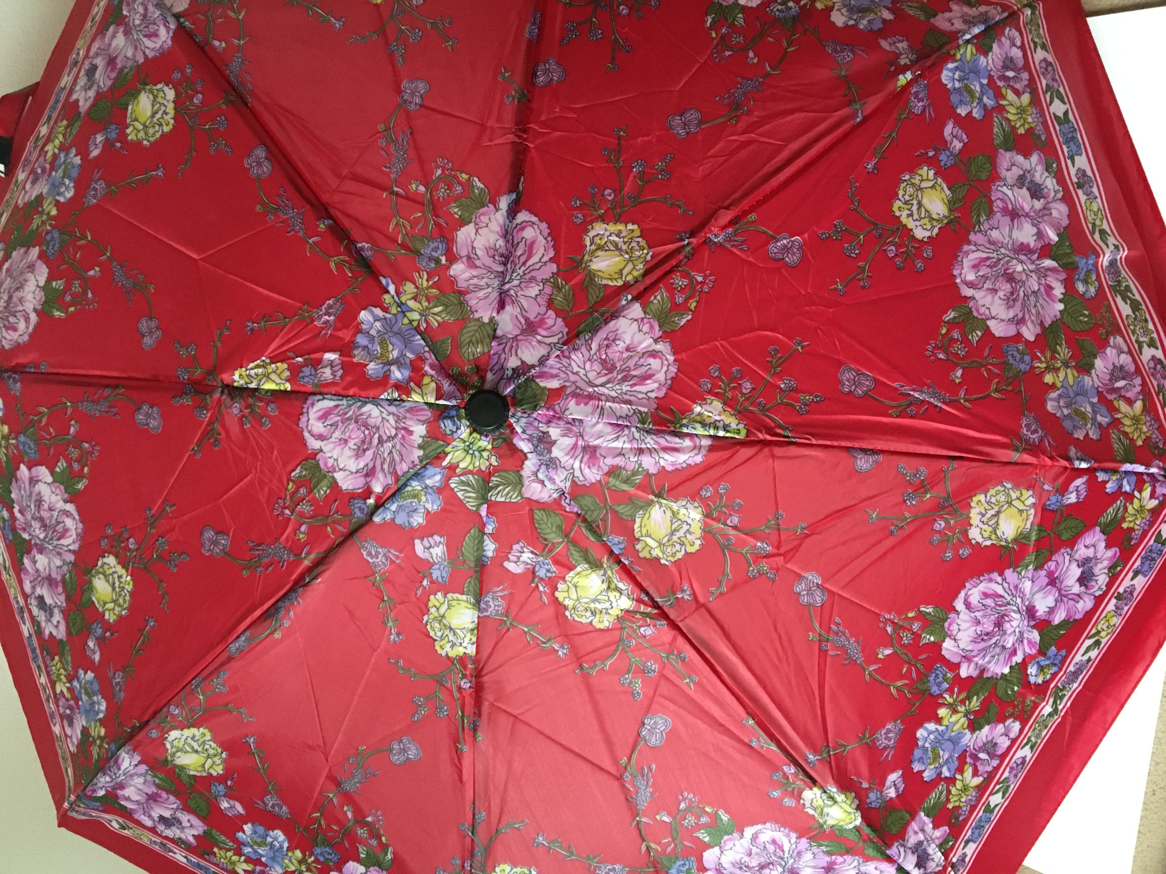 Deštník skládací červený