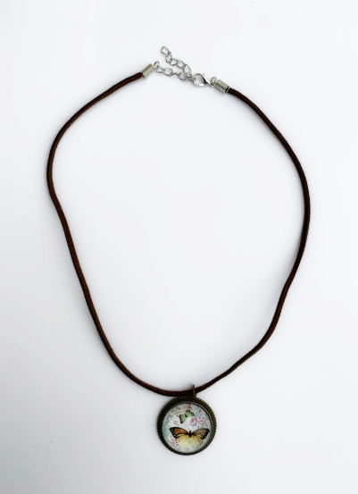 Fashion Jewelry náhrdelník žlutý motýlek 1-lo087