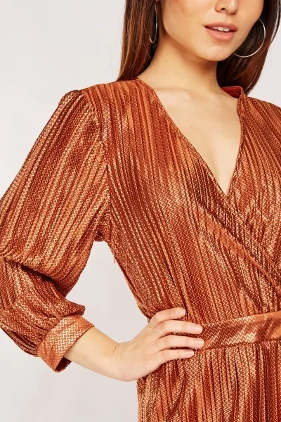 Šaty KILIBBI zavinovací bronzová vel. S/M