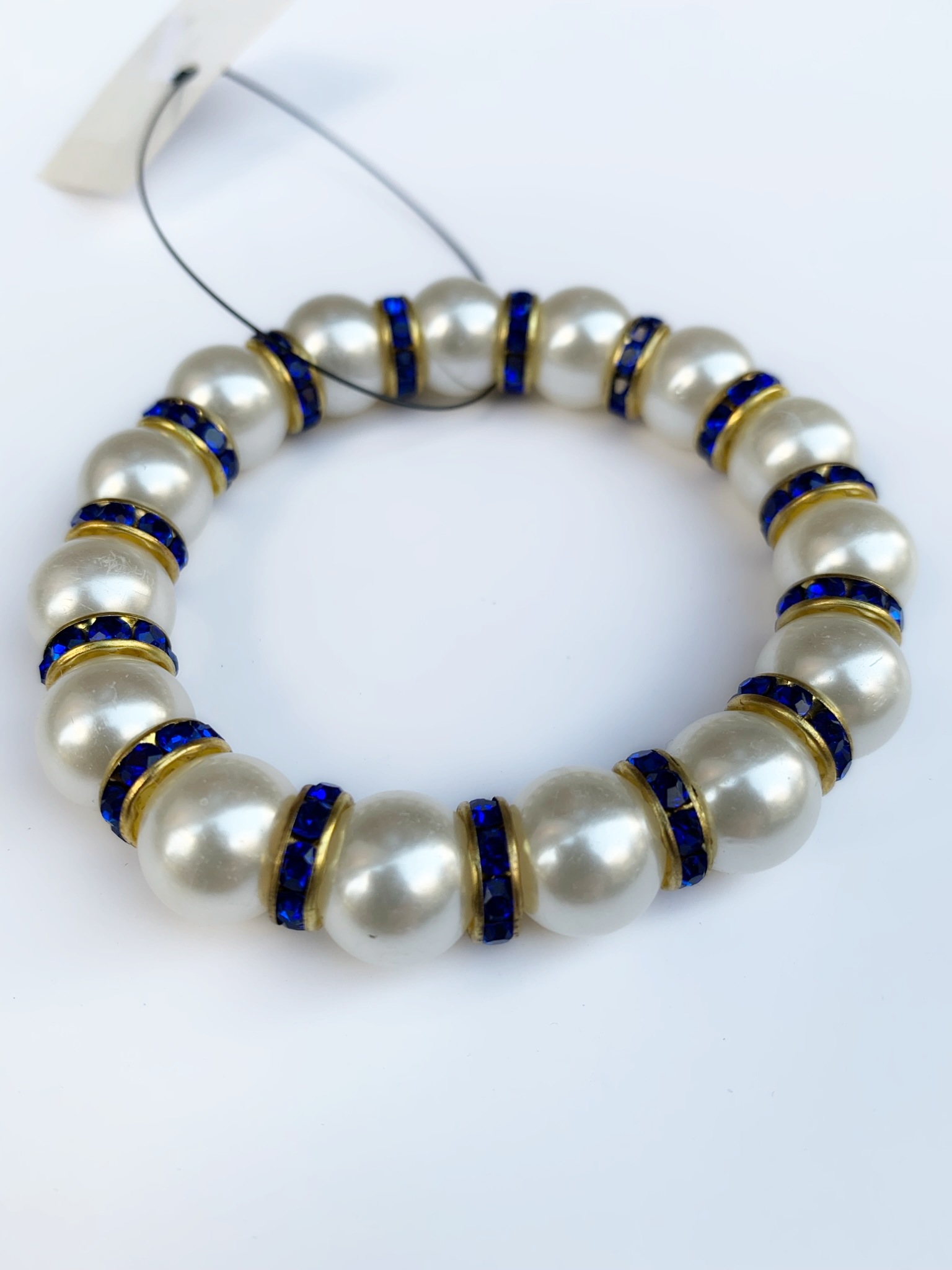 Fashion Jewelry náramek perla modrá 2-b146