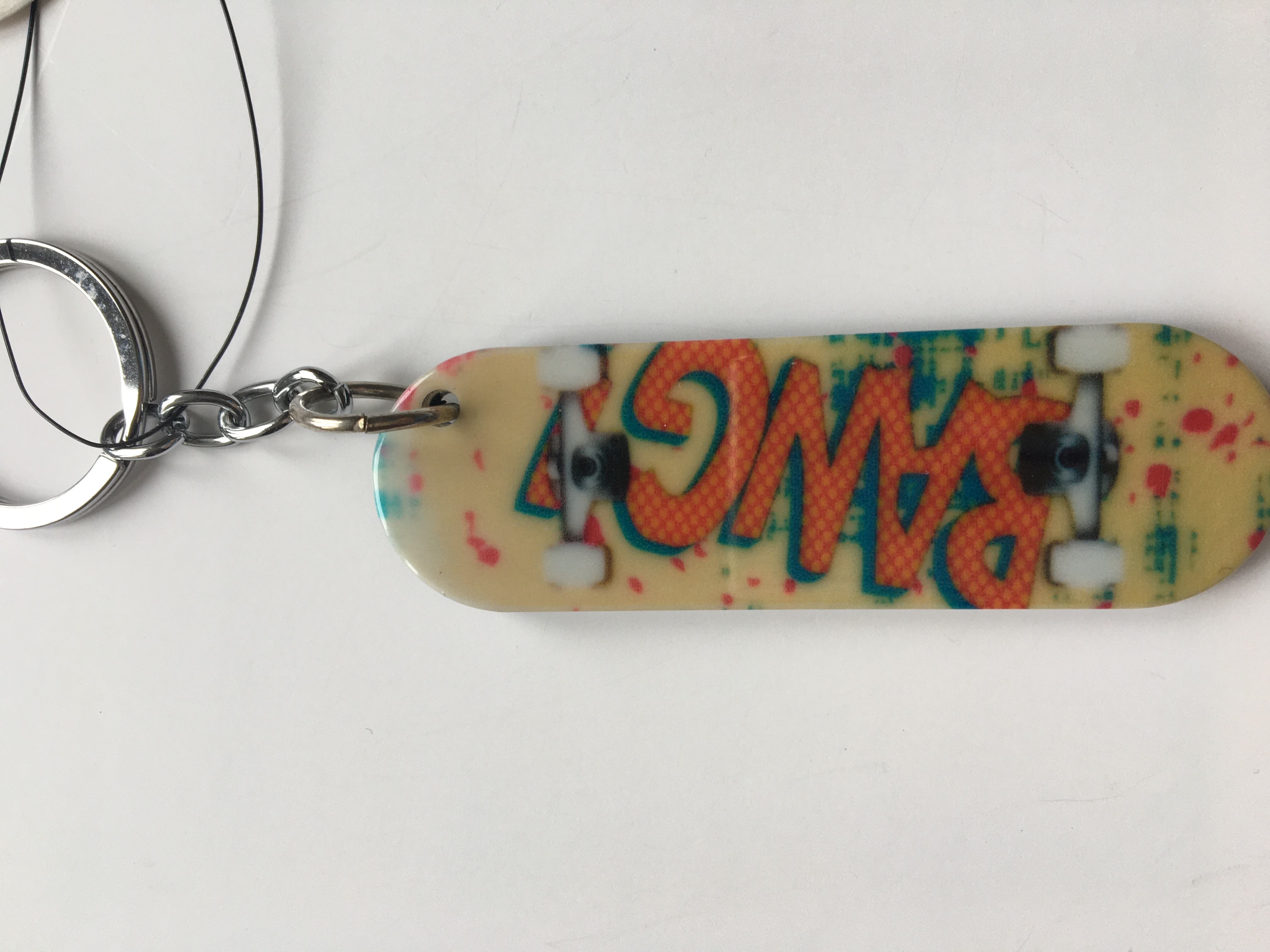 Přívěsek na klíče Skate oranžový