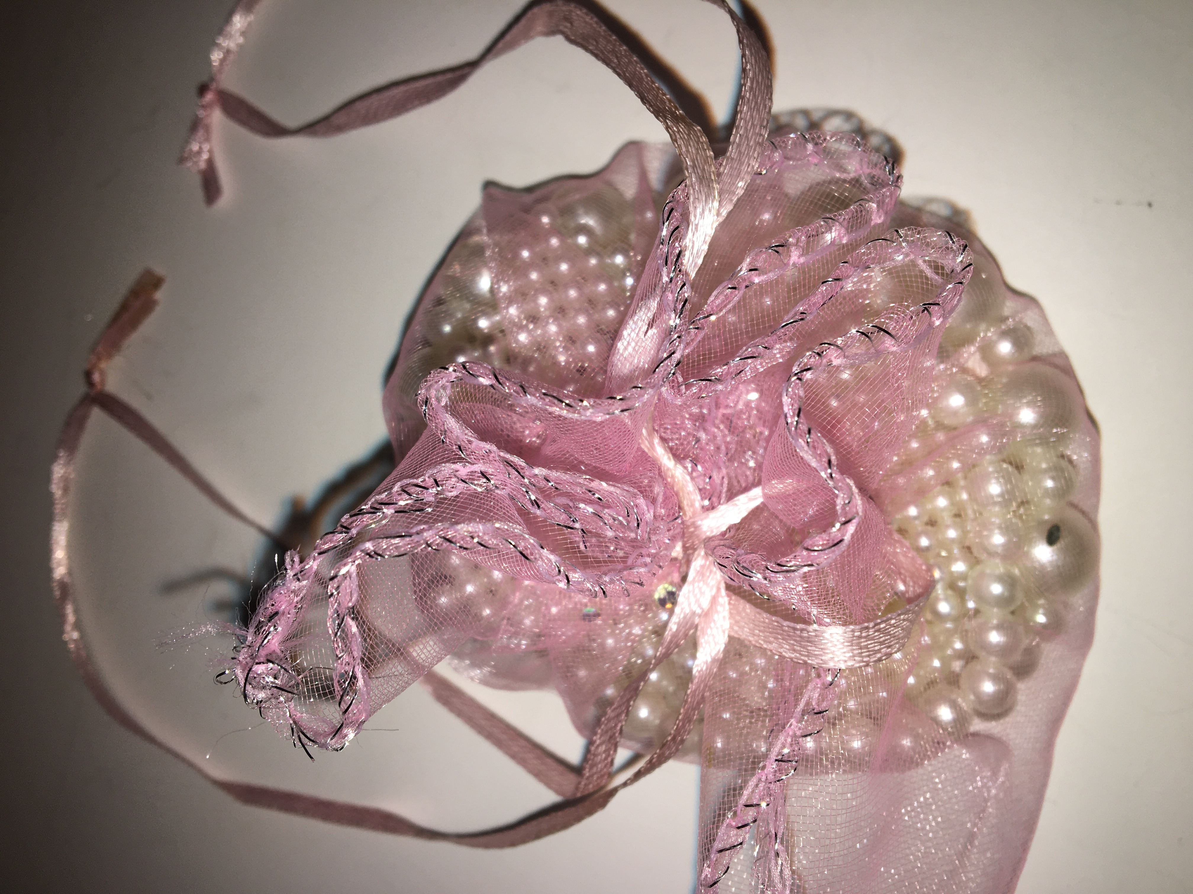 Dárkový sáček organzový růžový