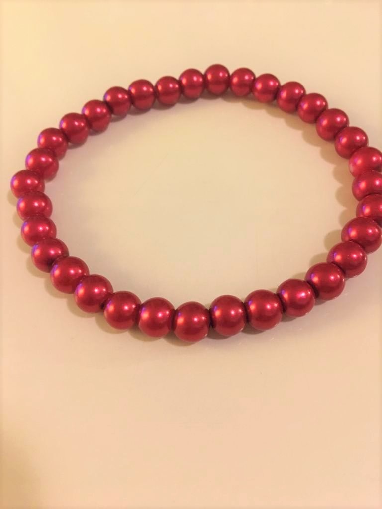 Fashion Jewelry náramek červené perly 117891