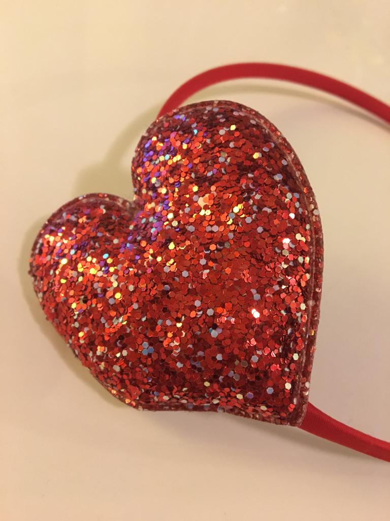 Čelenka červená Srdce