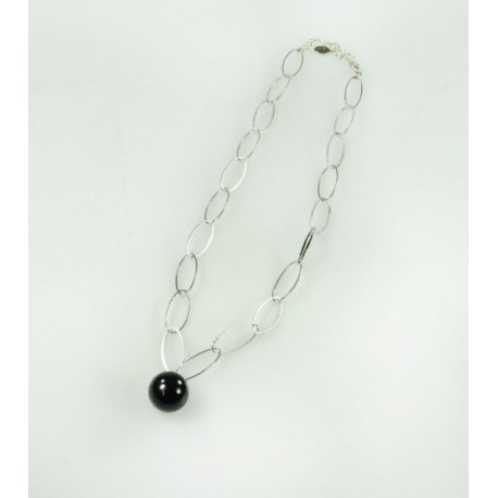 Fashion Jewelry náhrdelník černý korál 1-as457
