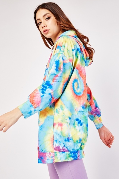 Hoodie Big Dart barevná oversized vel. 40