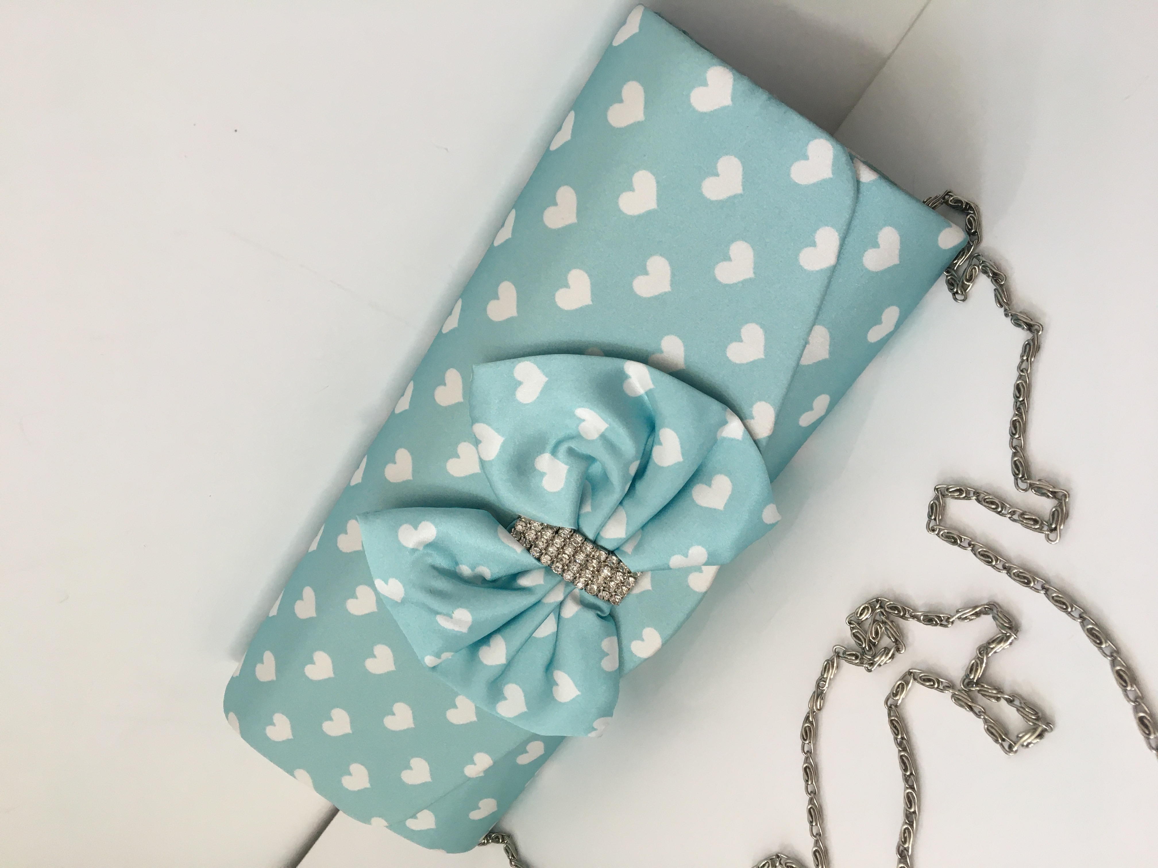 Kabelka společenská tyrkysová