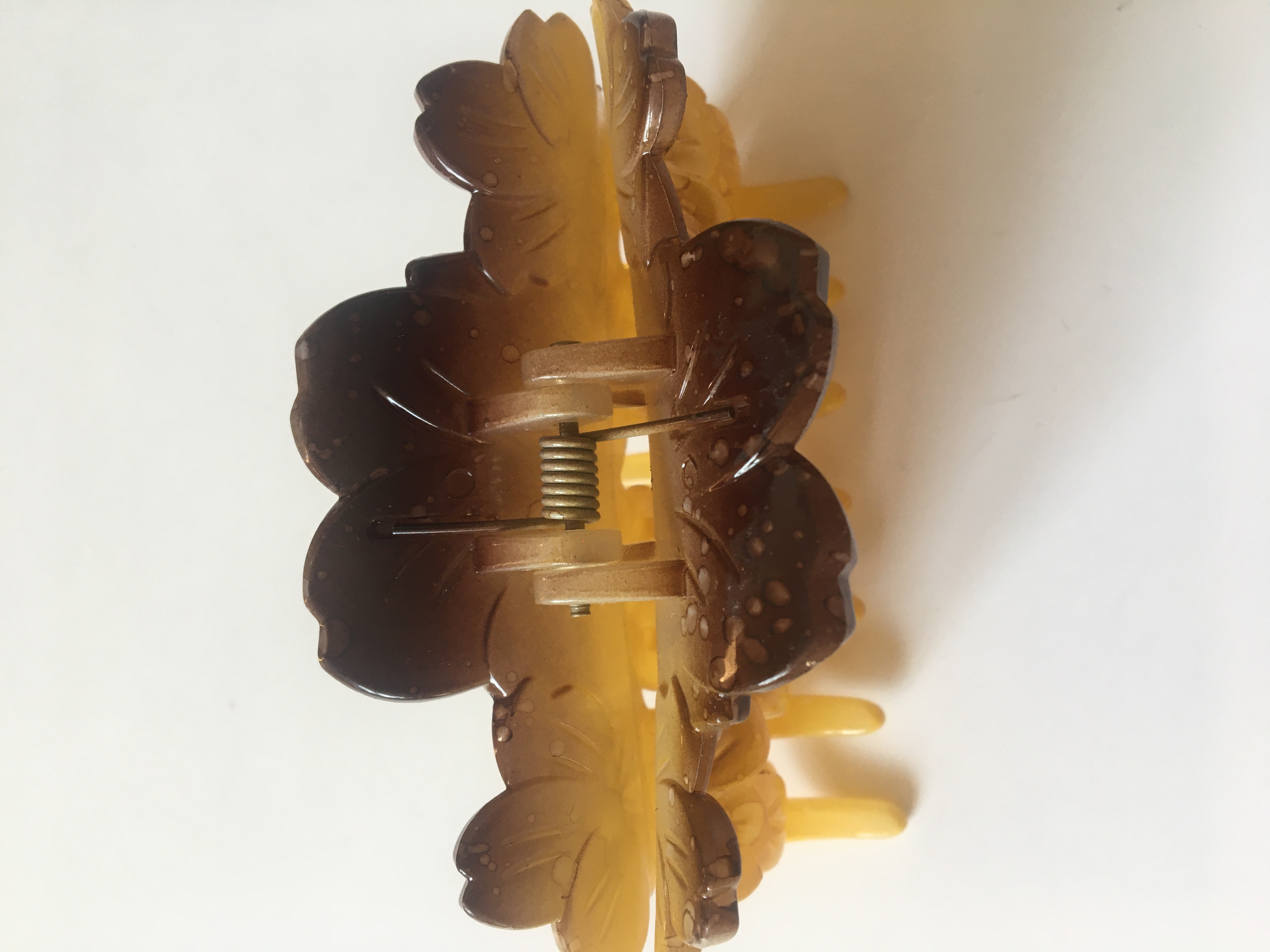 Skřipec do vlasů žluté květy