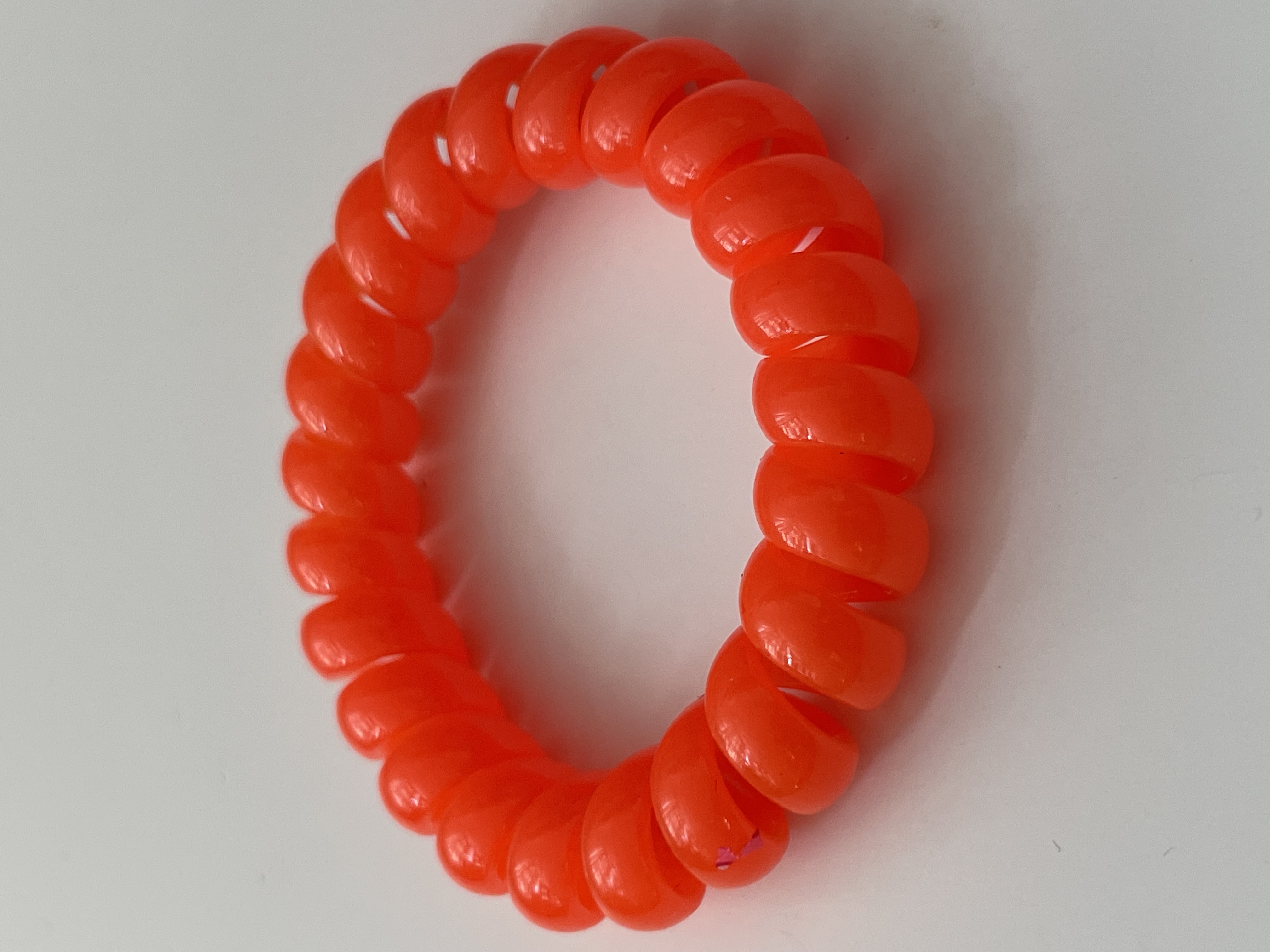 Gumička do vlasů pružinka velká oranžová