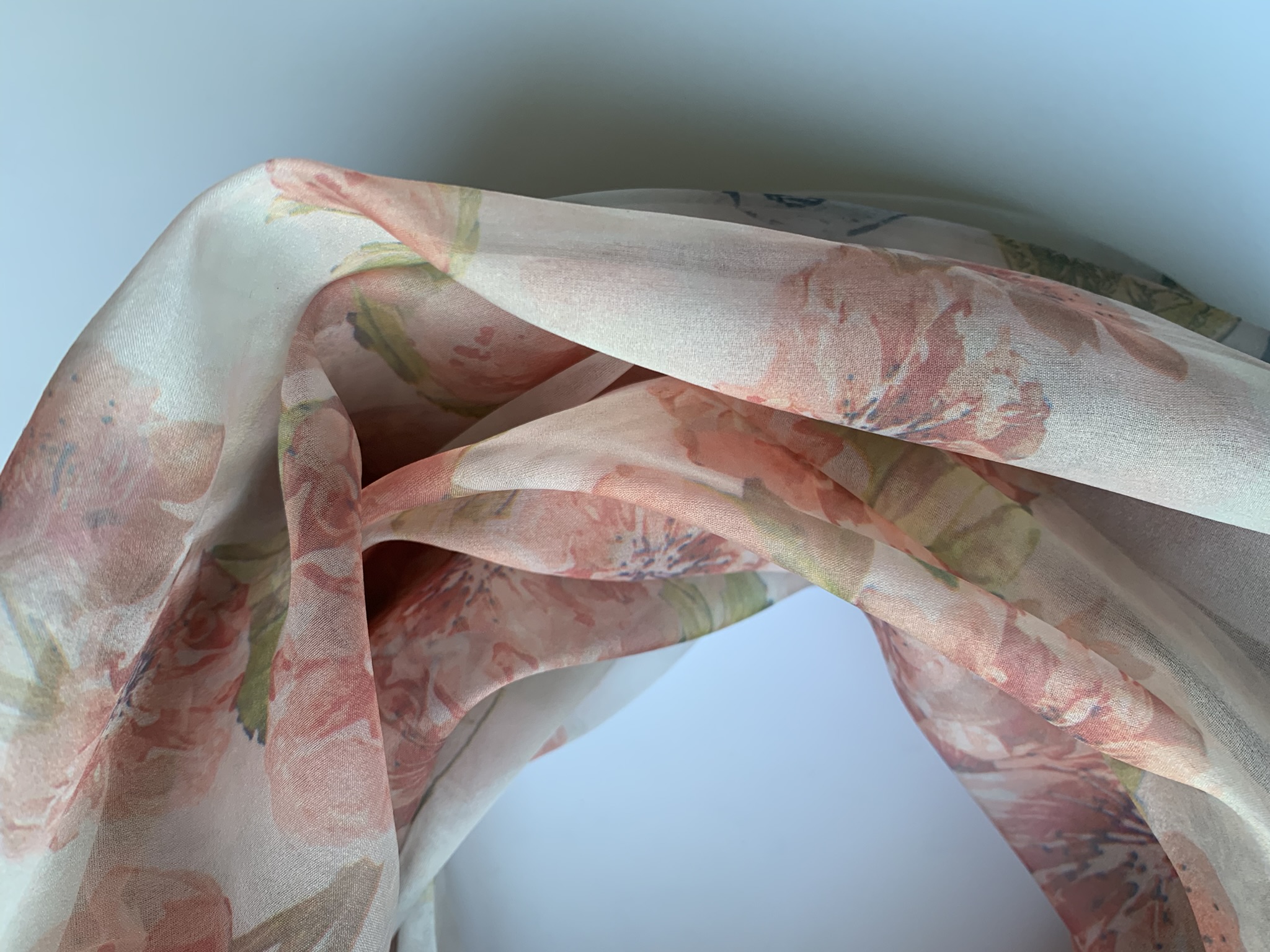 Šátek tunel Dutasa bílo-růžová