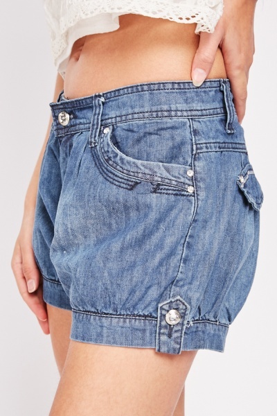 Šortky Jovial Diamante Button džínové 