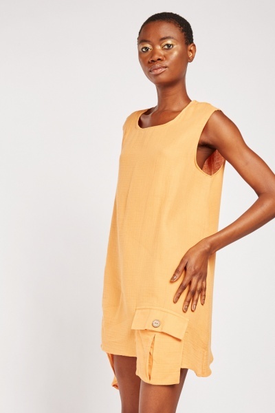 Šaty tunikové Zoem oranžová vel. S