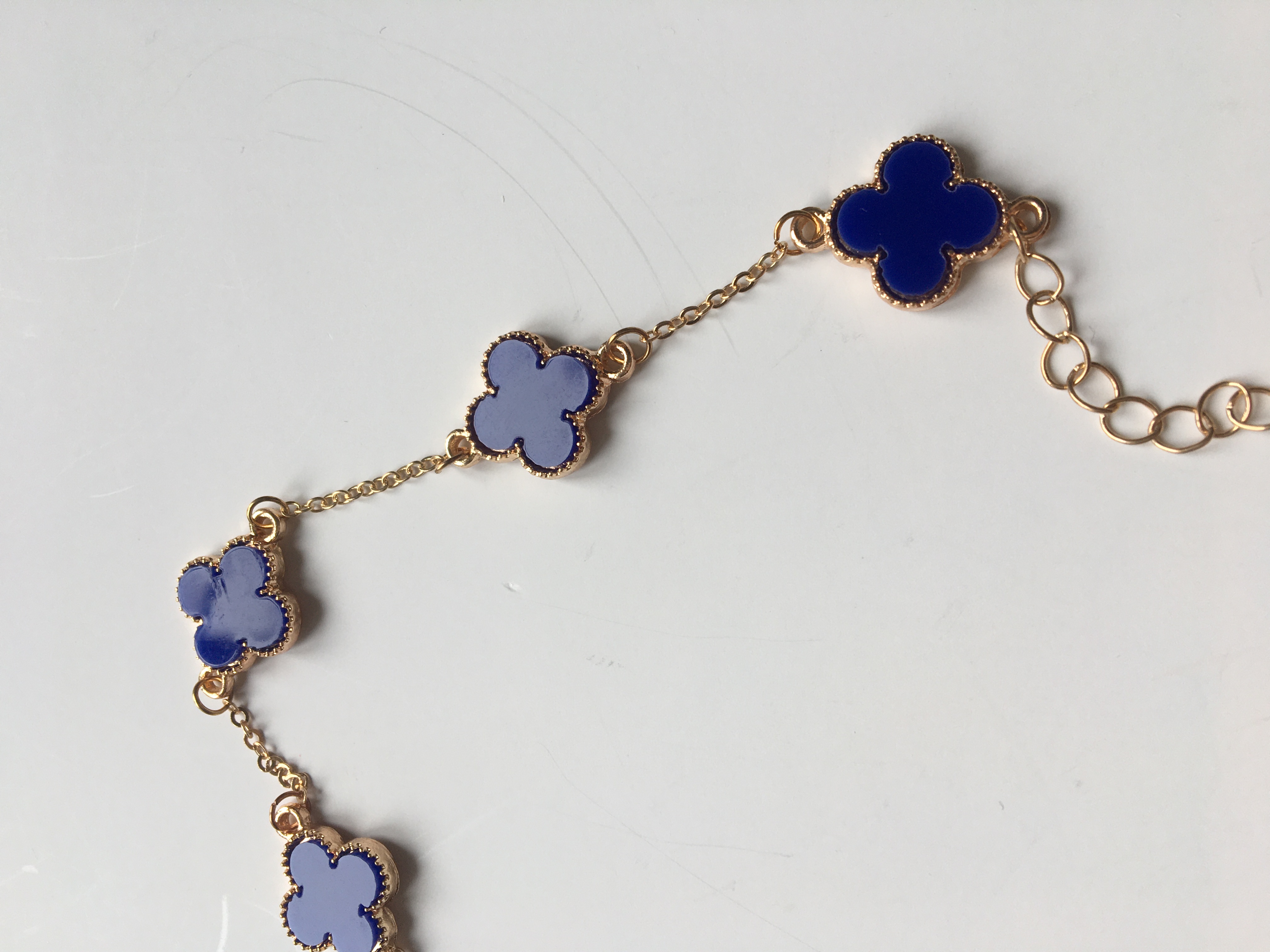 Fashion Jewelry náramek modrý se zlatým 2-lo138