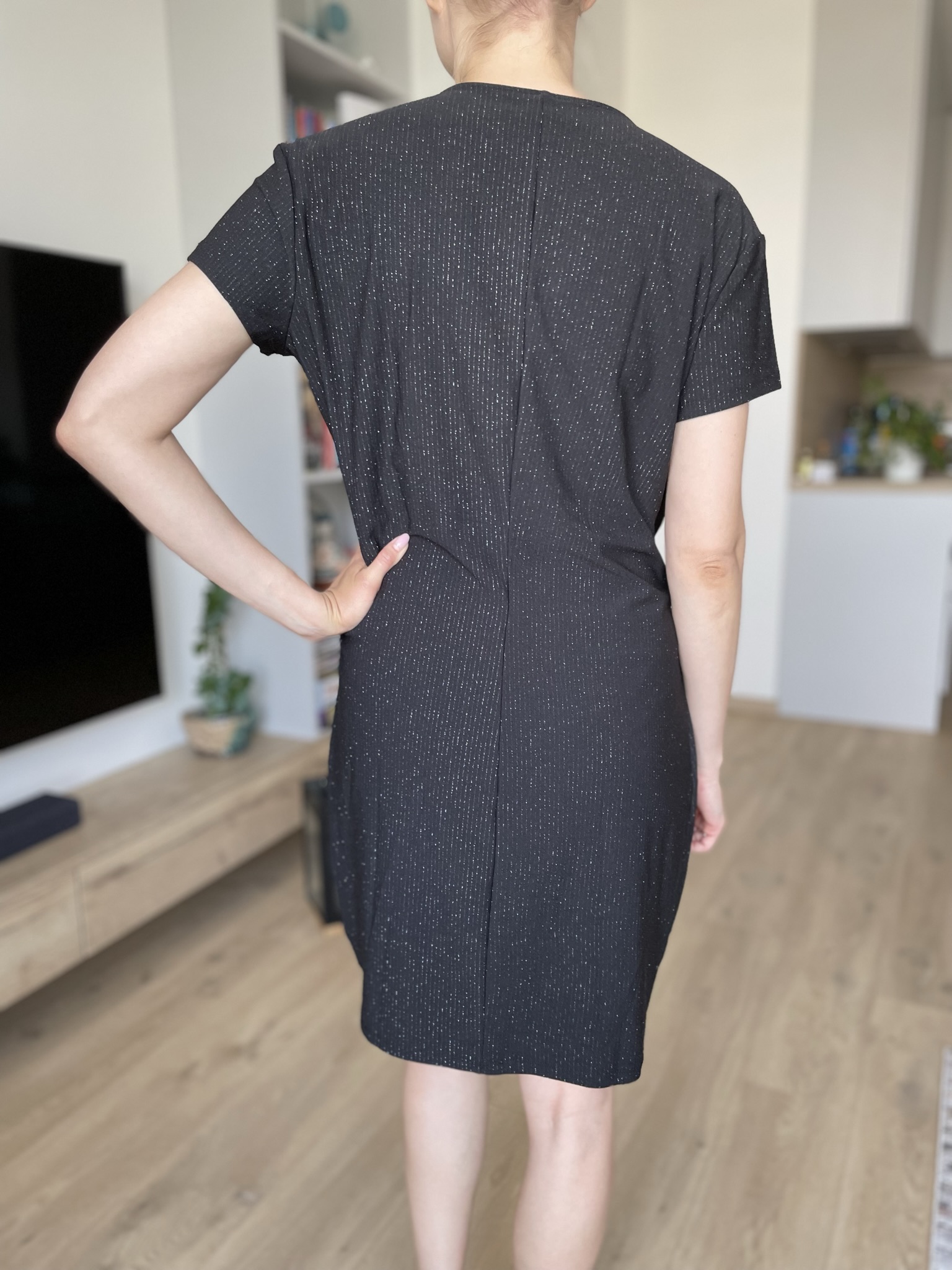 Šaty Calliope zavinovací černá vel. XL