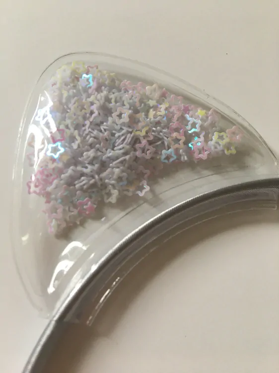 Čelenka s ušima bílá