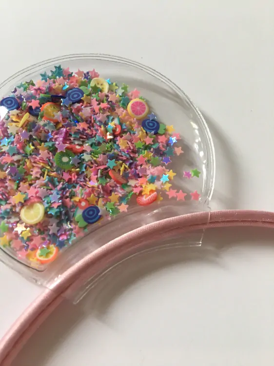 Čelenka s ušima růžová