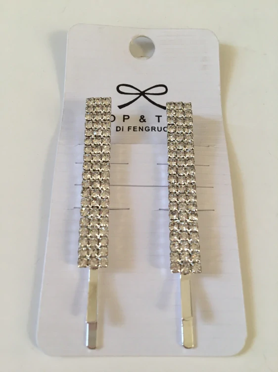 Sponky do vlasů 2 ks štrasové