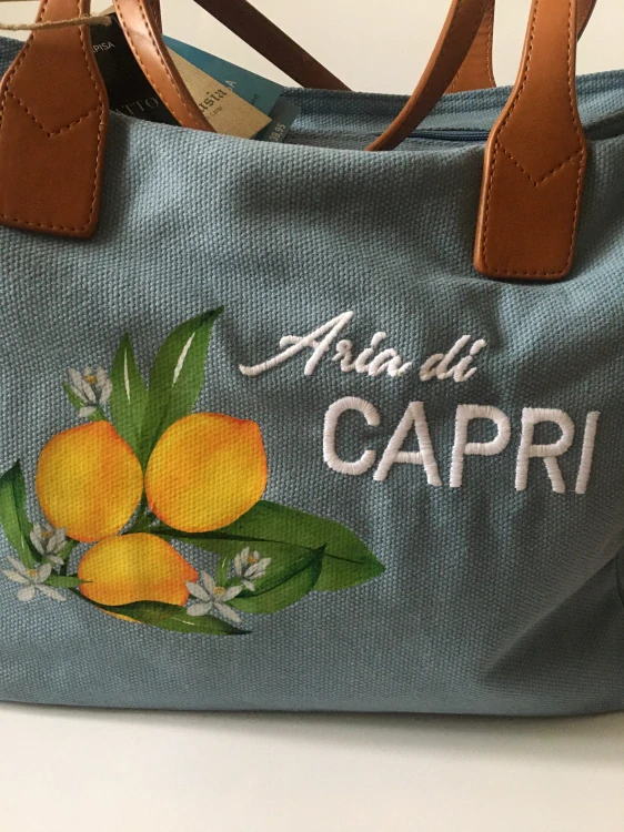 Kabelka Carpisa x Carthusia Capri Collection modrá