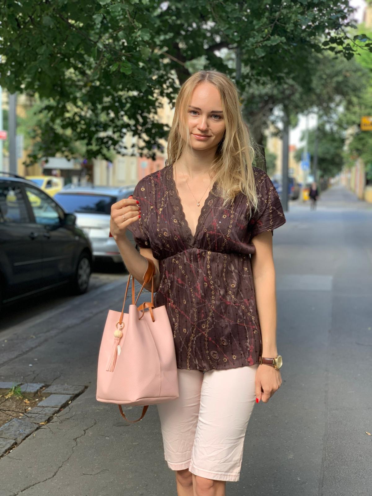 Halenka Text England hnědá se zlatým různé velikosti