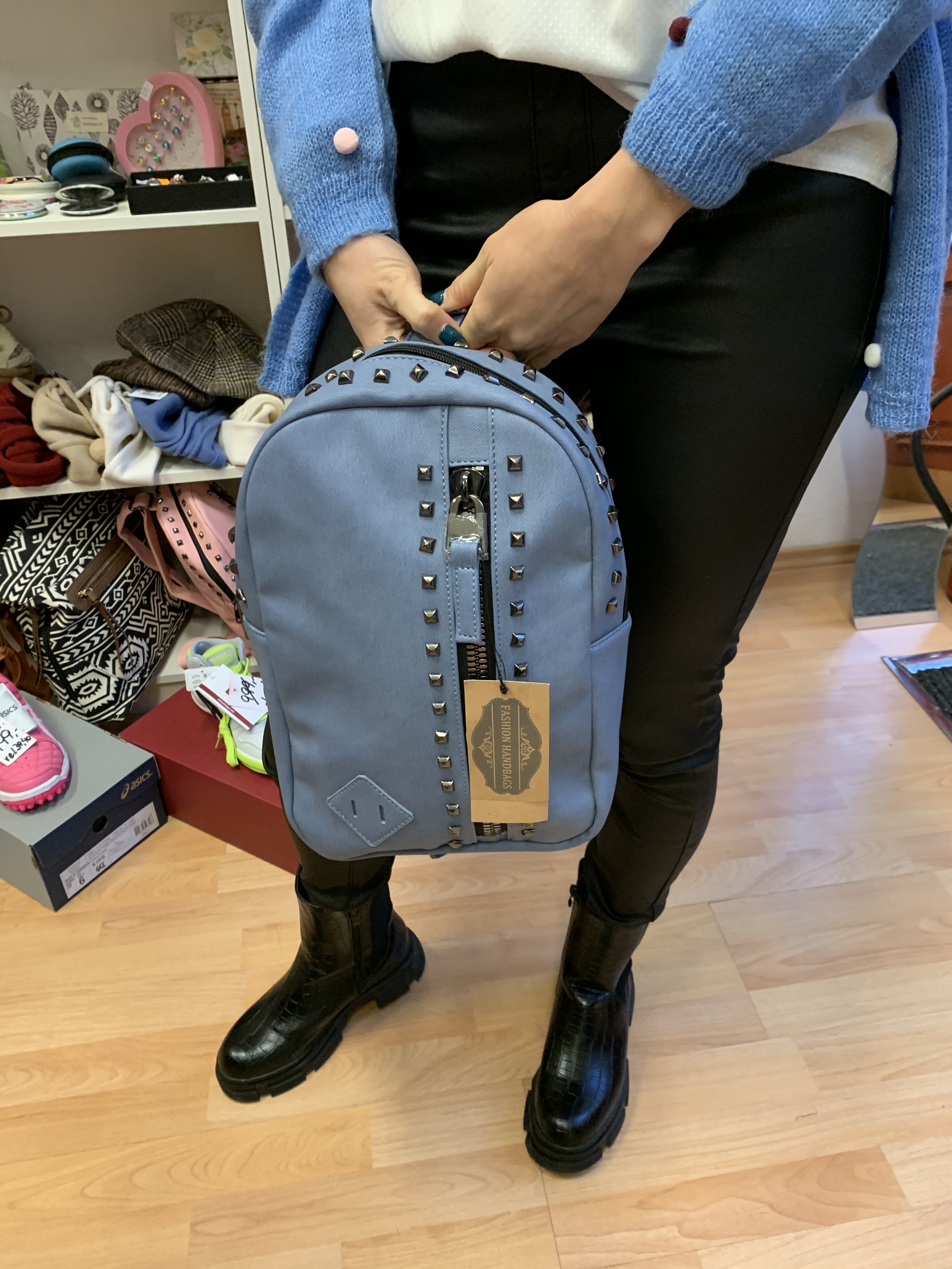 Batoh Fashion Bags dámský městský modrý 5 litrů