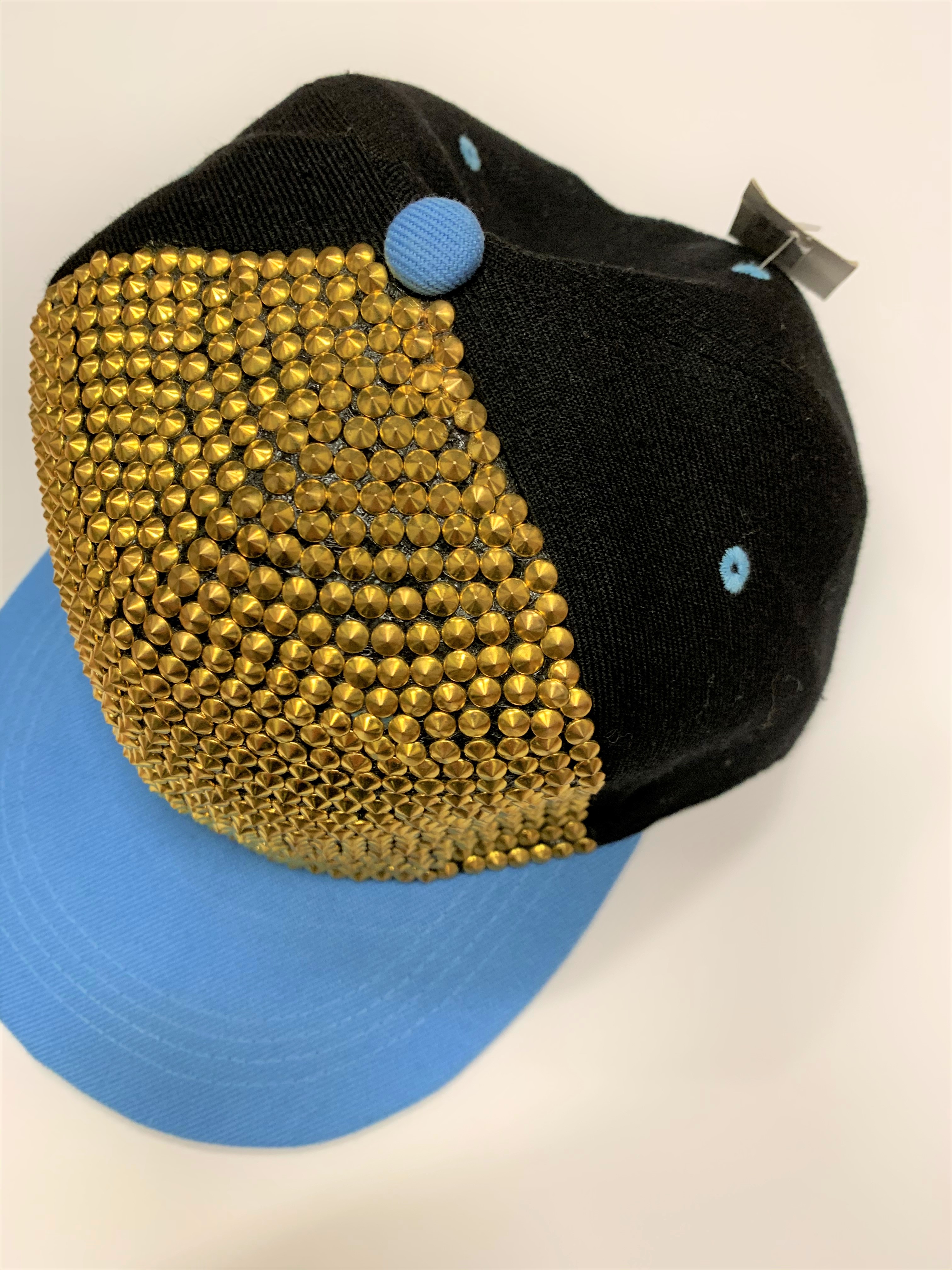 Kšiltovka zlatá s černou uni size